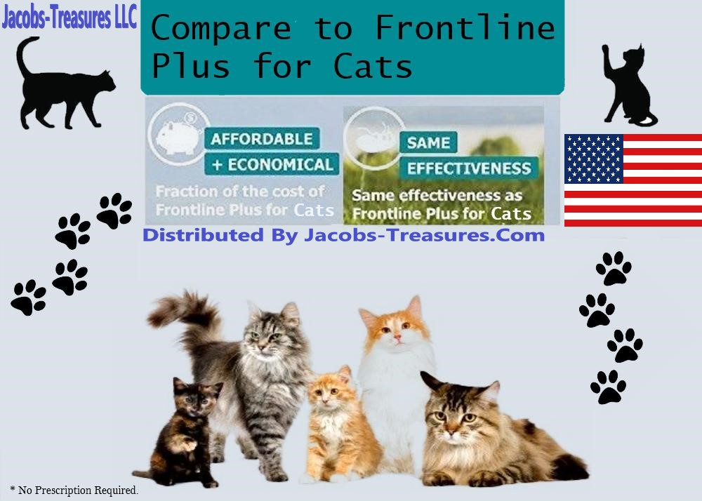 3 Month s Generic Frontline Plus For Cats 8 Weeks Flea and Tick Plus Jacobs Treasures