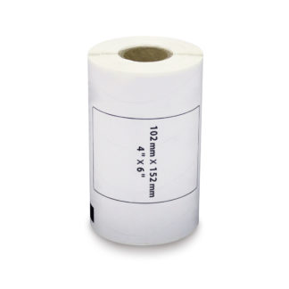 6 Rolls of Generic DK-1241 Brother Thermal Shipping Labels, 4x6, 200 Labels per Roll