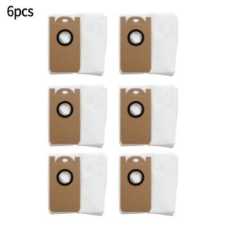 (6 Pack) Leakproof Dedicated 2.8L Large Capacity Dust Bag for Proscenic M7 Pro M7 max M8 Pro Robot Vacuum Cleaner Accessories,for Kyvol Cybovac S31, for Uoni V980 Plus Q6