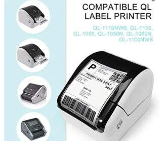 12 Rolls Compatible Shipping Labels Replacement for Brother DK-1241 (4" x 6"), 200 Labels Per Roll